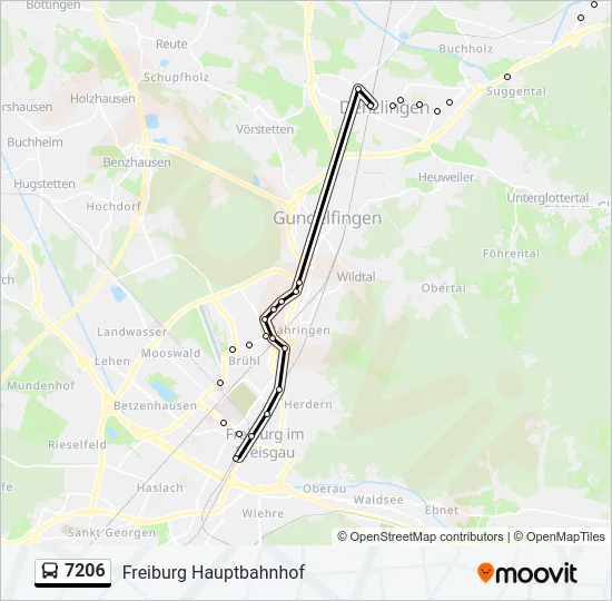 7206 Bus Line Map