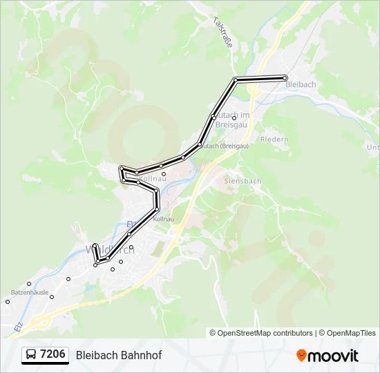 7206 Bus Line Map