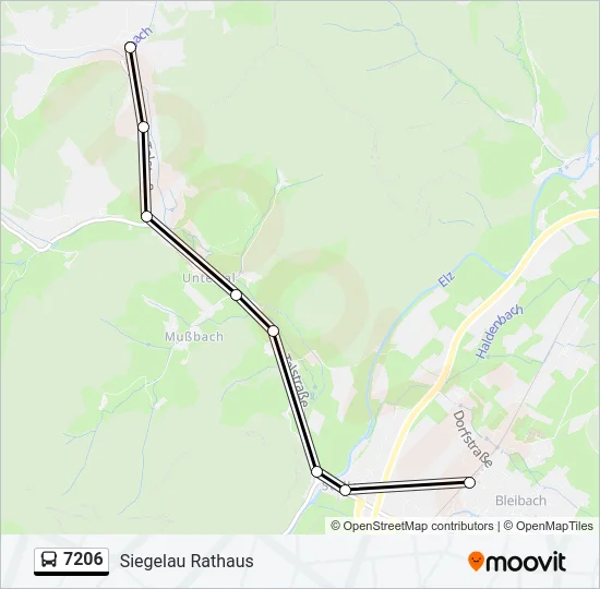 7206 Bus Line Map