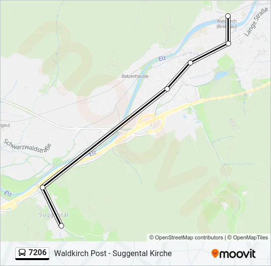 7206 Bus Line Map