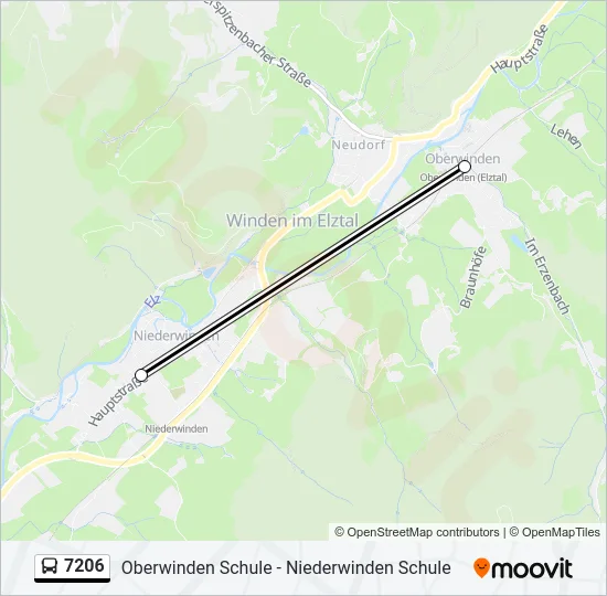 7206 Bus Line Map