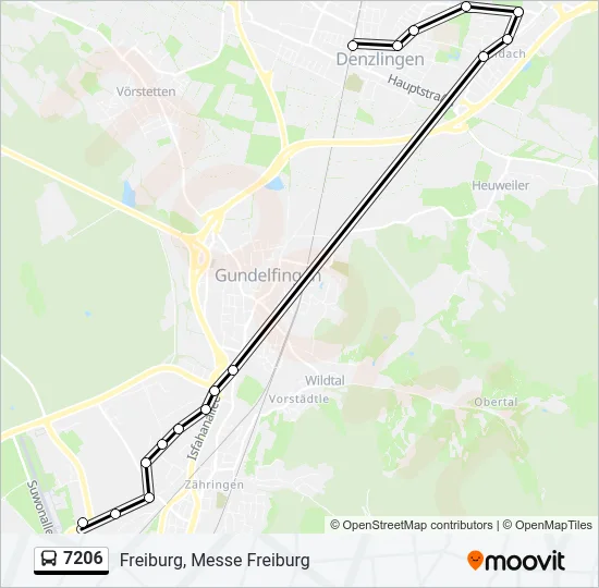 7206 Bus Line Map