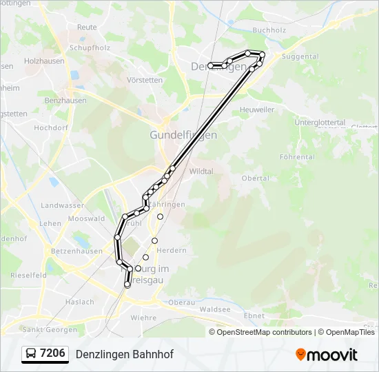 7206 Bus Line Map