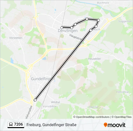 7206 Bus Line Map