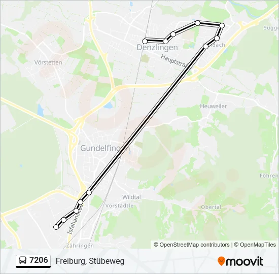 7206 Bus Line Map