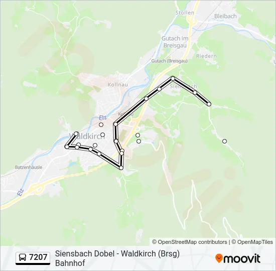 7207 Bus Line Map