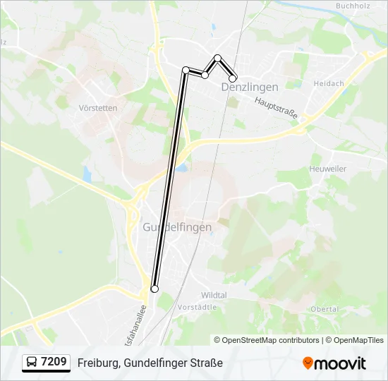 7209 Bus Line Map