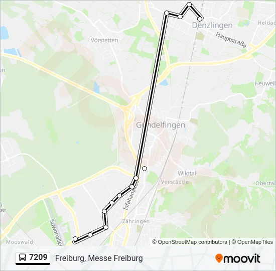 7209 Bus Line Map