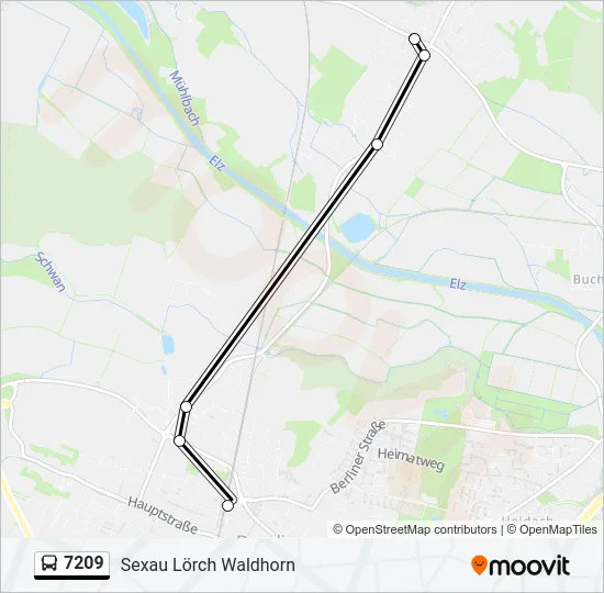 7209 Bus Line Map