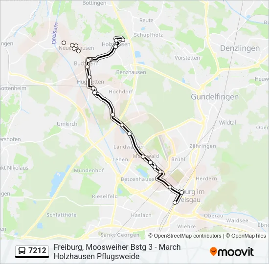 7212 Bus Line Map