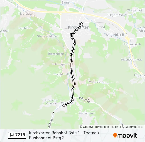 7215 Bus Line Map