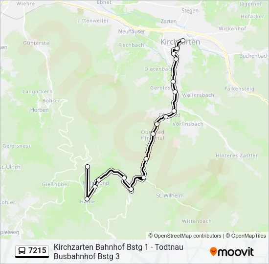 7215 Bus Line Map
