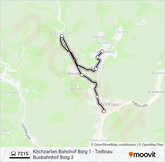 7215 Bus Line Map