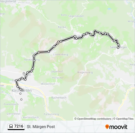 7216 Bus Line Map