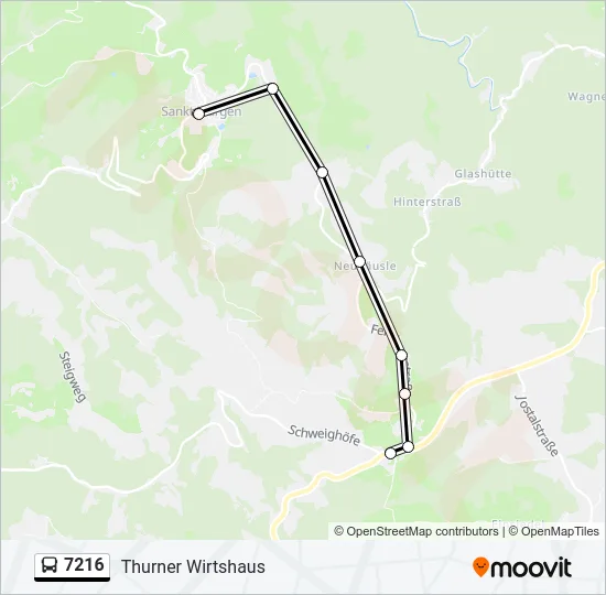 7216 Bus Line Map