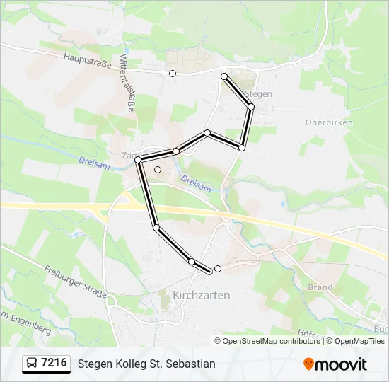 7216 Bus Line Map