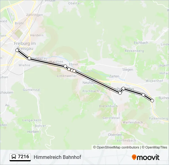 7216 Bus Line Map