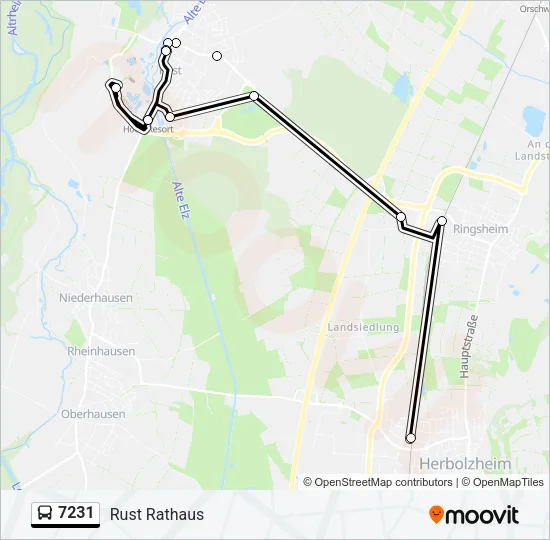 7231 Bus Line Map