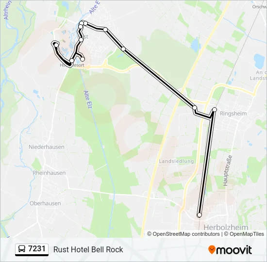 7231 Bus Line Map