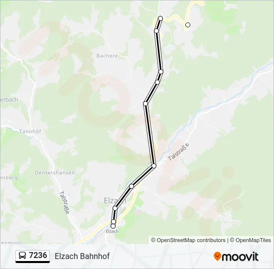 7236 Bus Line Map