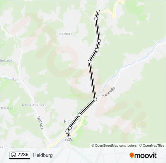 7236 Bus Line Map
