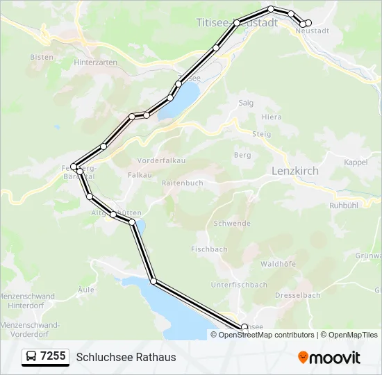 7255 Bus Line Map