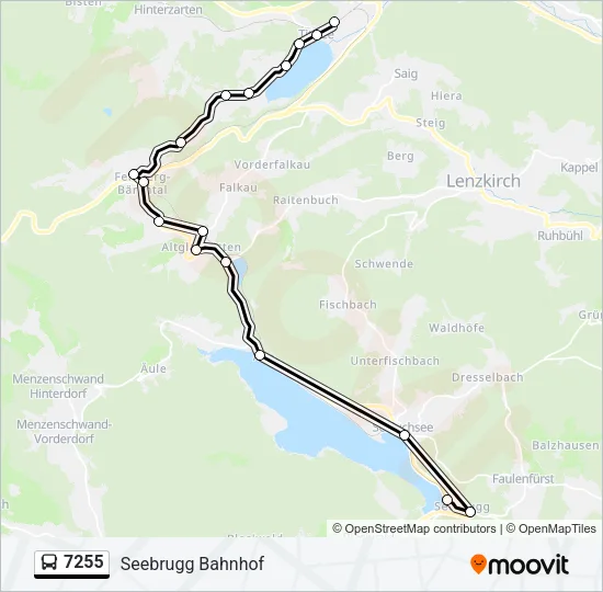 7255 Bus Line Map