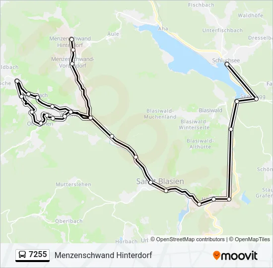 7255 Bus Line Map