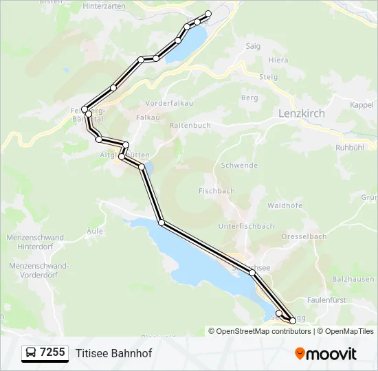 7255 Bus Line Map