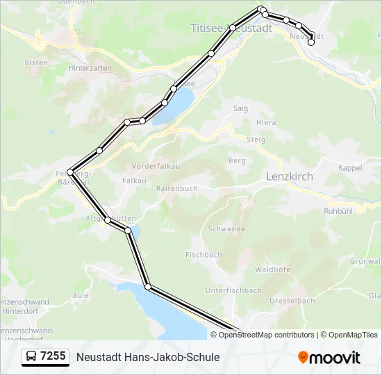 7255 Bus Line Map