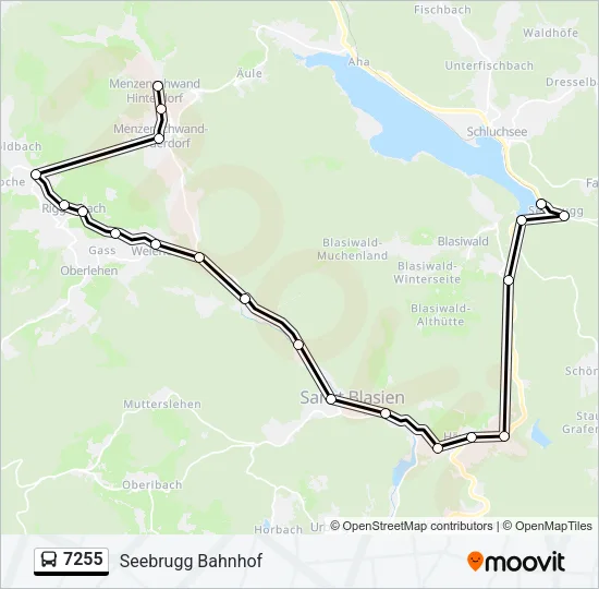 7255 Bus Line Map