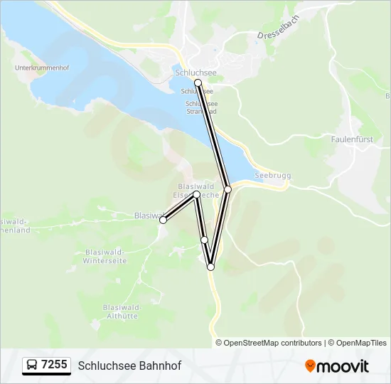 7255 Bus Line Map