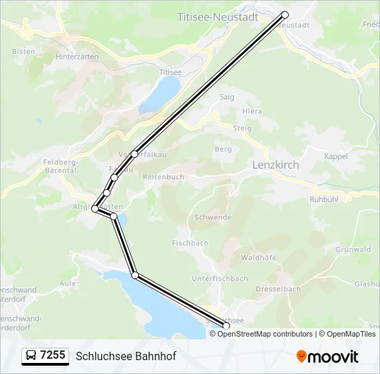 7255 Bus Line Map