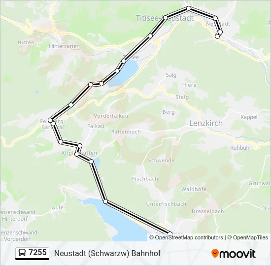 7255 Bus Line Map