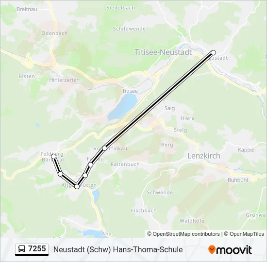 7255 Bus Line Map