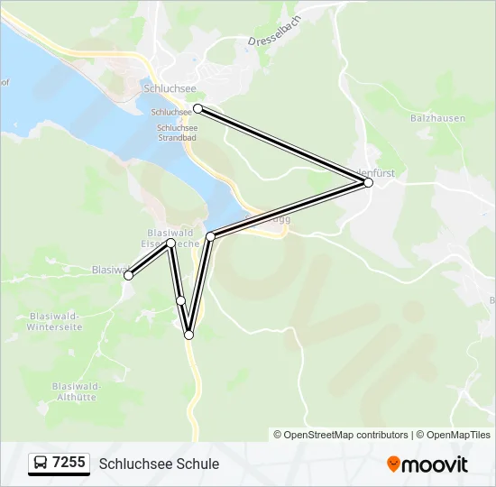 7255 Bus Line Map