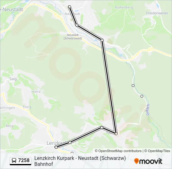 7258 Bus Line Map