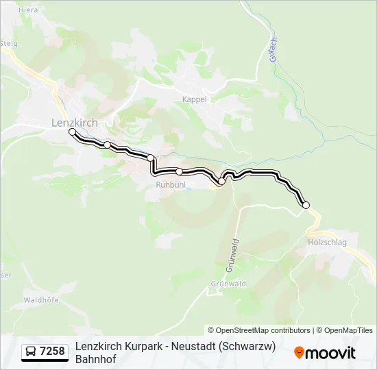 7258 Bus Line Map