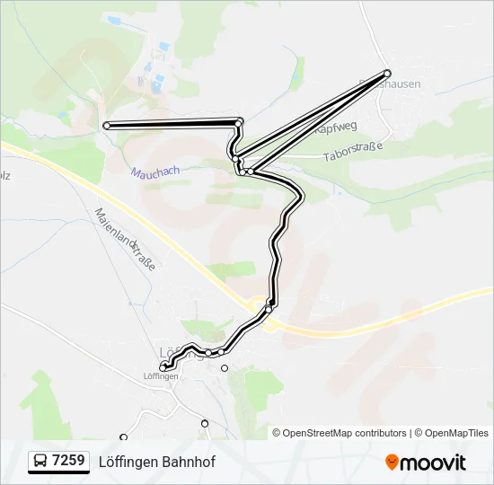 7259 Bus Line Map