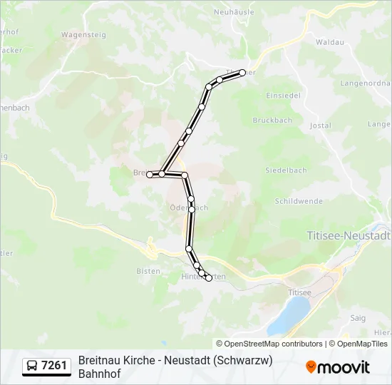 7261 Bus Line Map