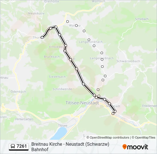 7261 Bus Line Map