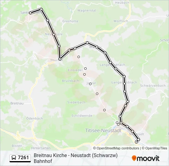 7261 Bus Line Map