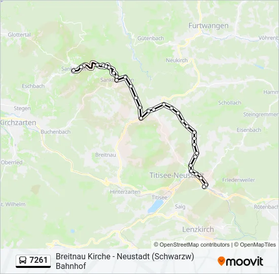7261 Bus Line Map
