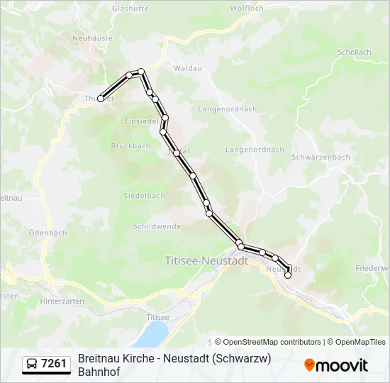 7261 Bus Line Map