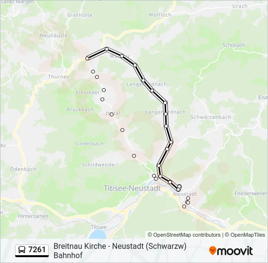 7261 Bus Line Map