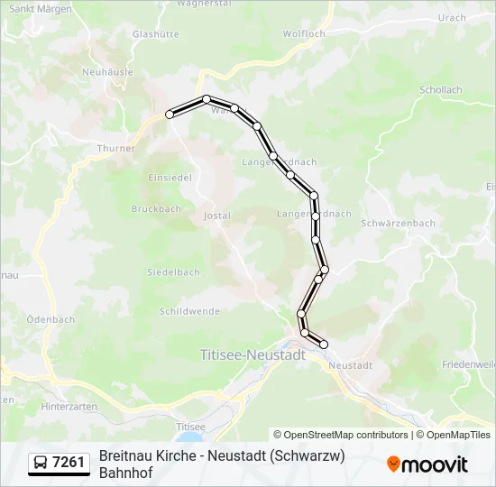 7261 Bus Line Map