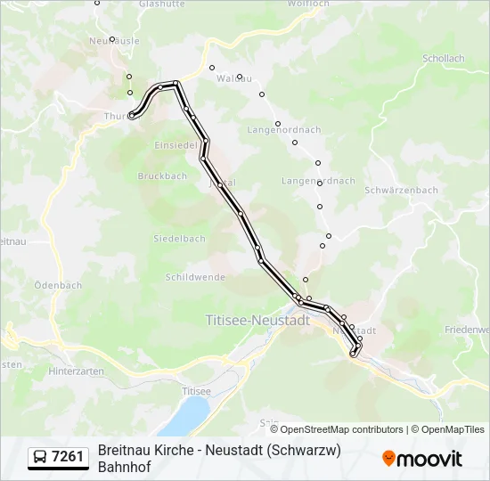 7261 Bus Line Map