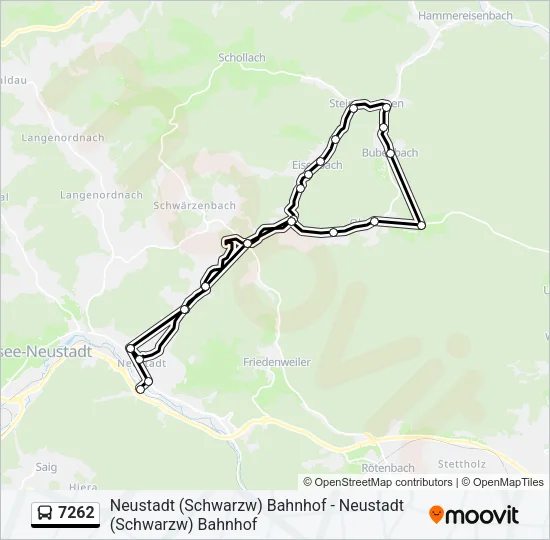 7262 Bus Line Map