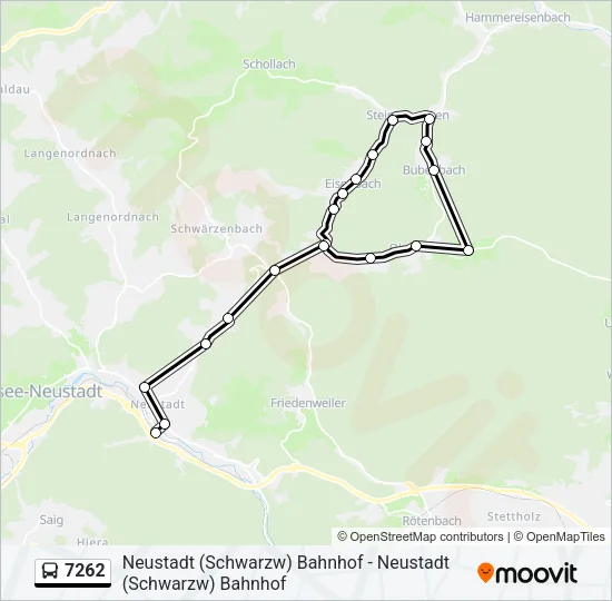 7262 Bus Line Map