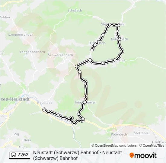 7262 Bus Line Map